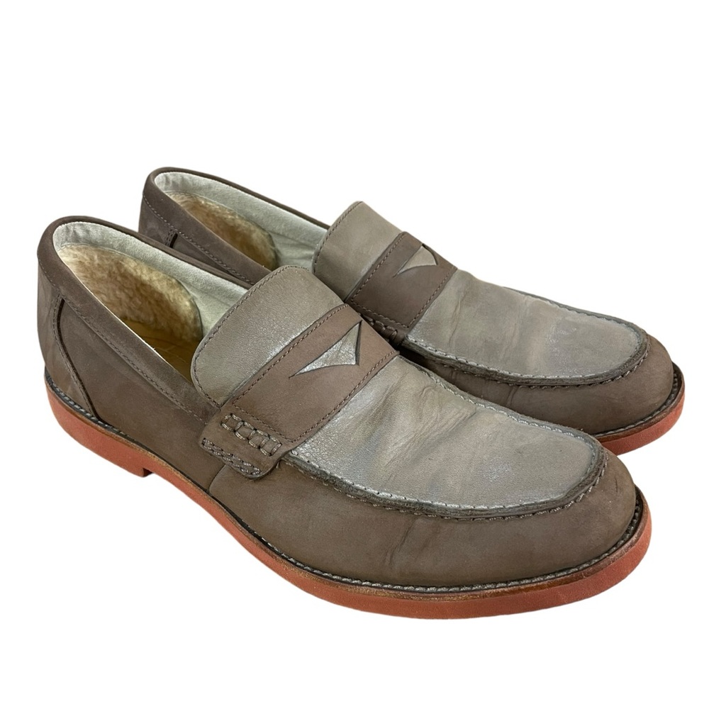 Ugg Barren nubuck brown Penny Loafers 12